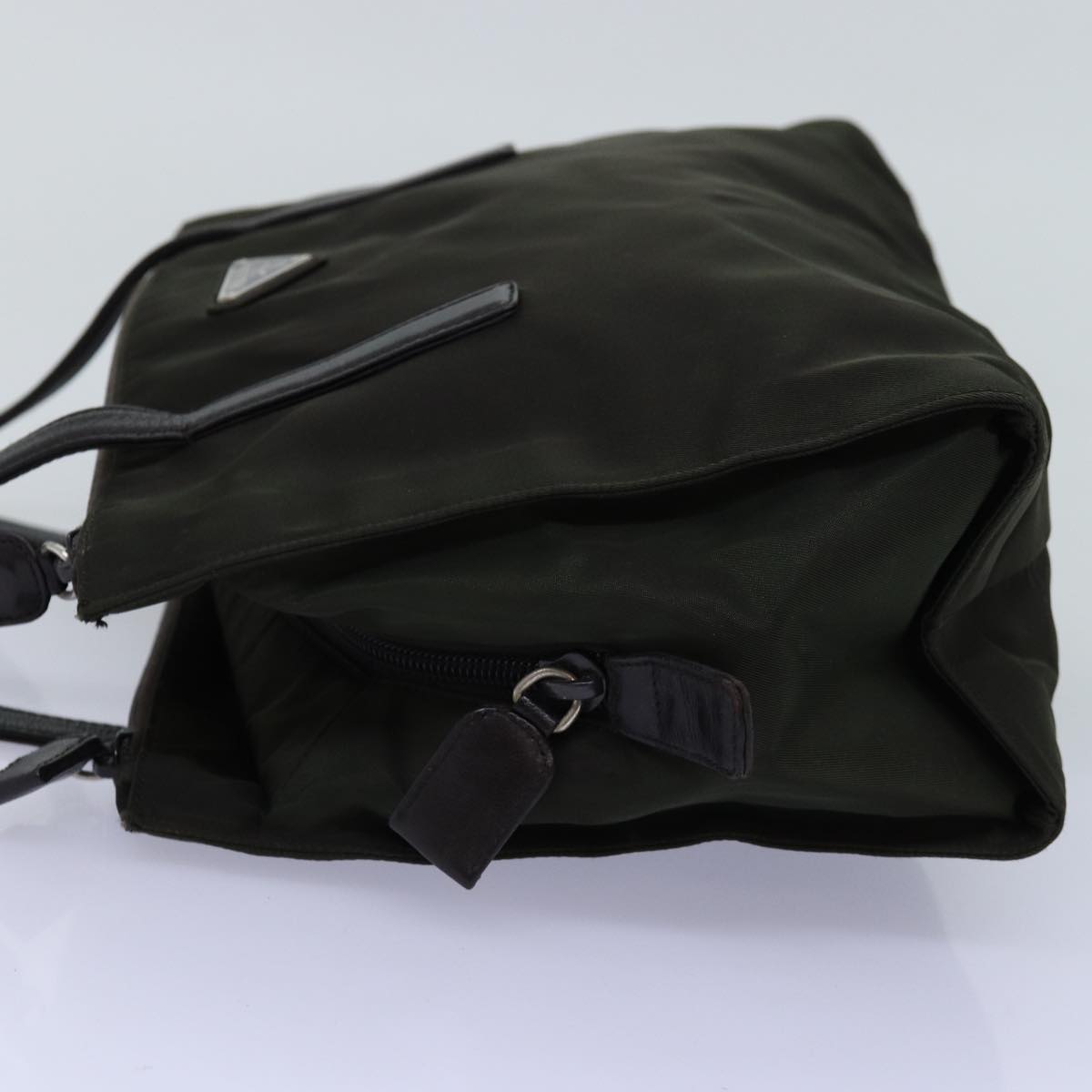 PRADA Shoulder Bag Nylon Khaki 74579