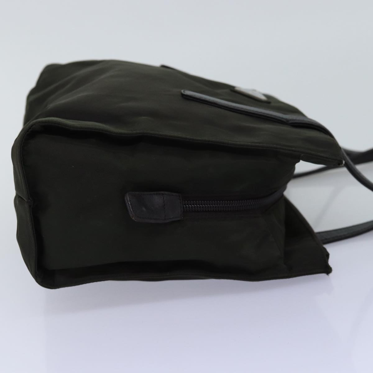 PRADA Shoulder Bag Nylon Khaki 74579