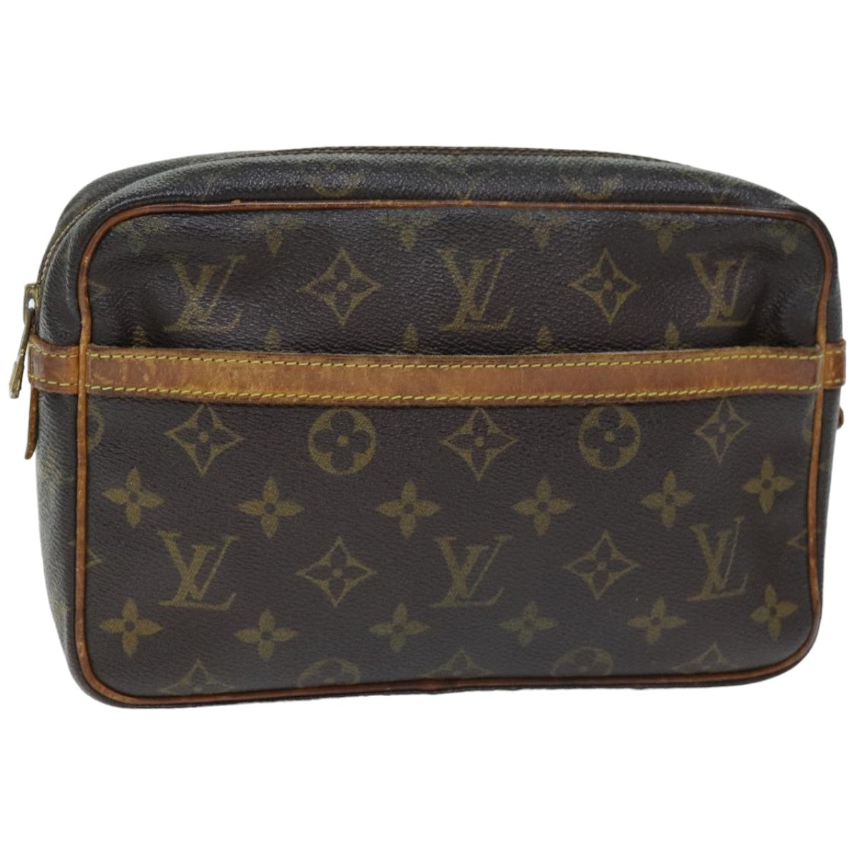 LOUIS VUITTON Monogram Compiegne 23 Clutch Bag M51847 LV 74580
