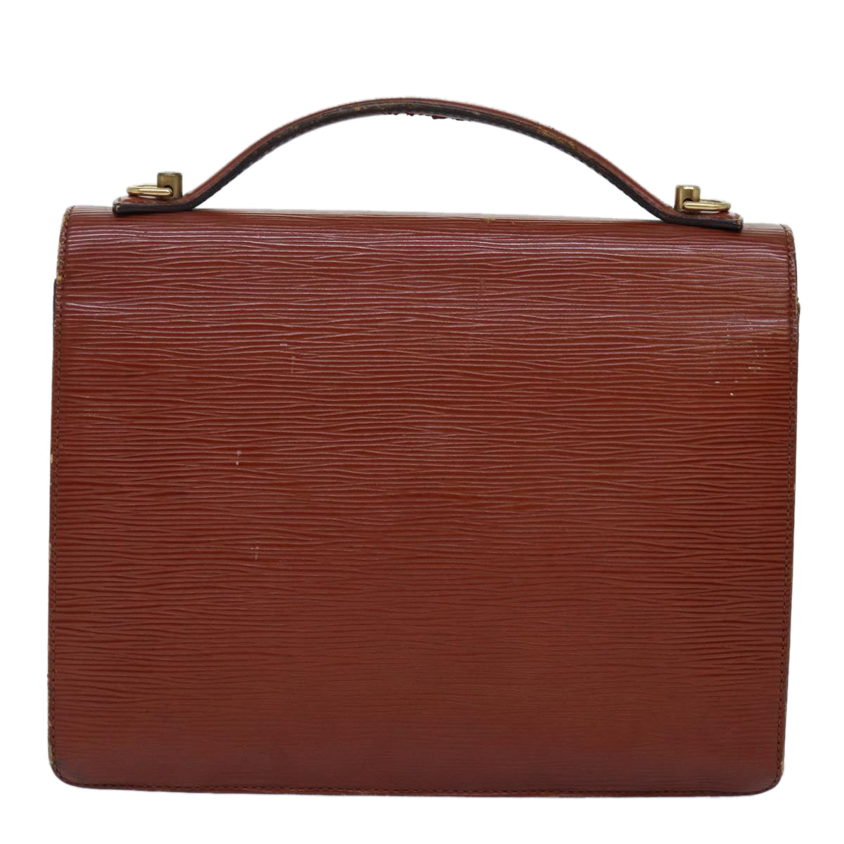 LOUIS VUITTON Epi Monceau Hand Bag Brown M52123 LV 74587