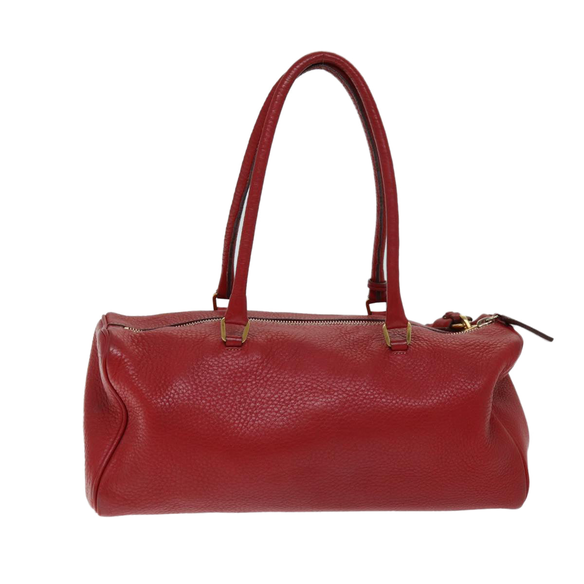 PRADA Hand Bag Leather Red 74630