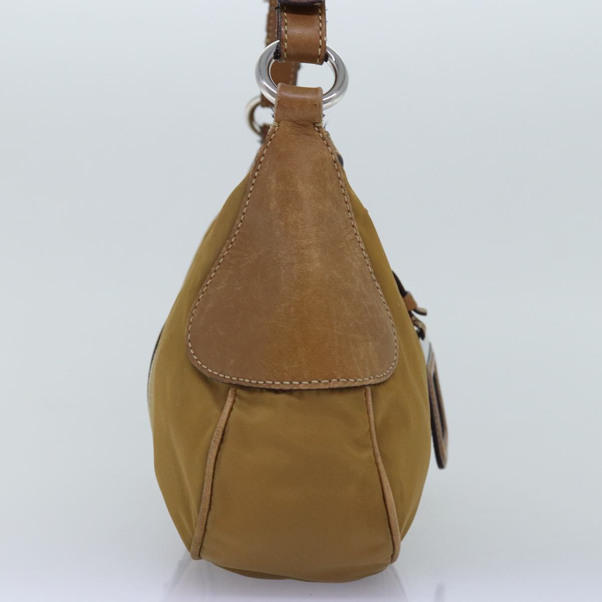 PRADA Shoulder Bag Nylon Brown 74636