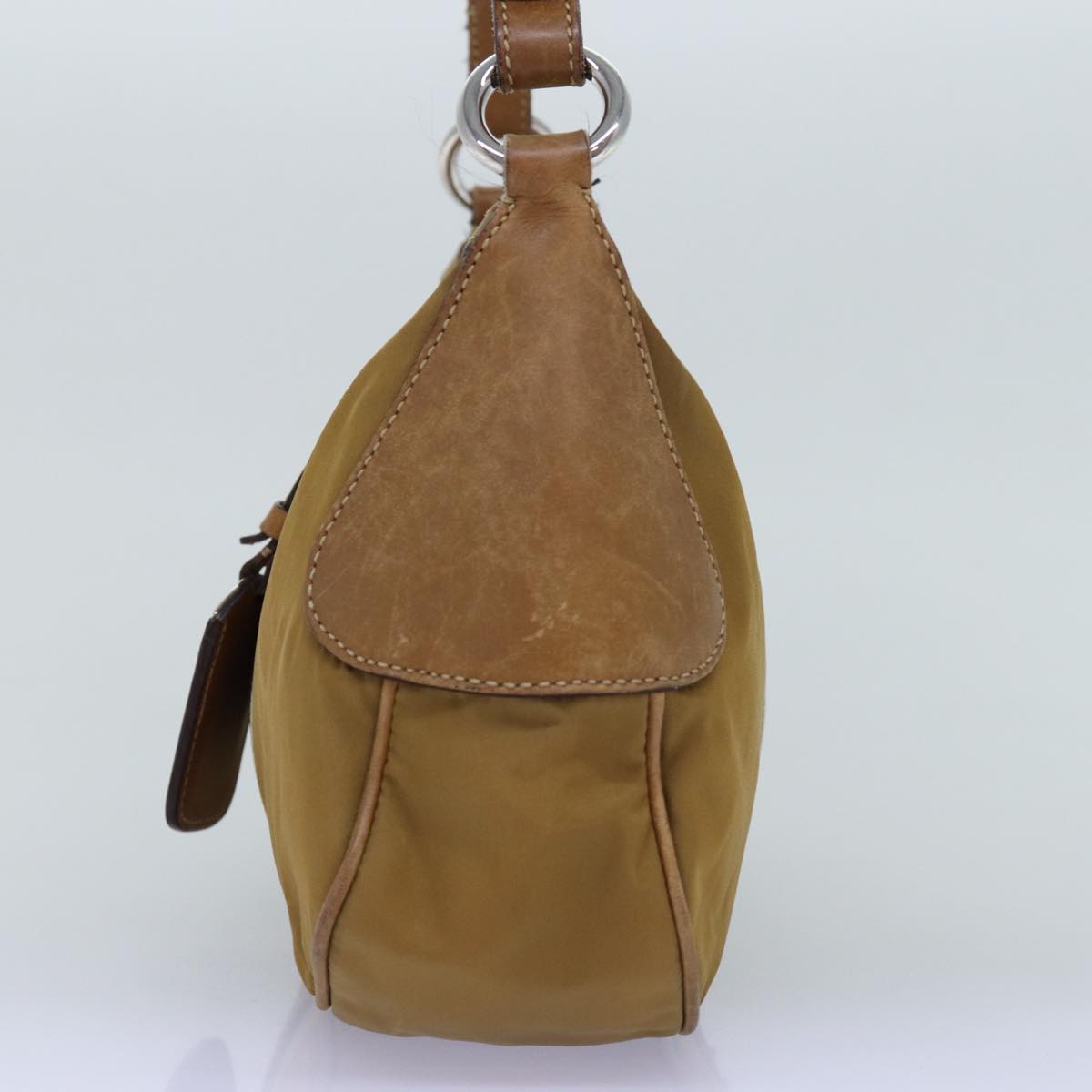PRADA Shoulder Bag Nylon Brown 74636