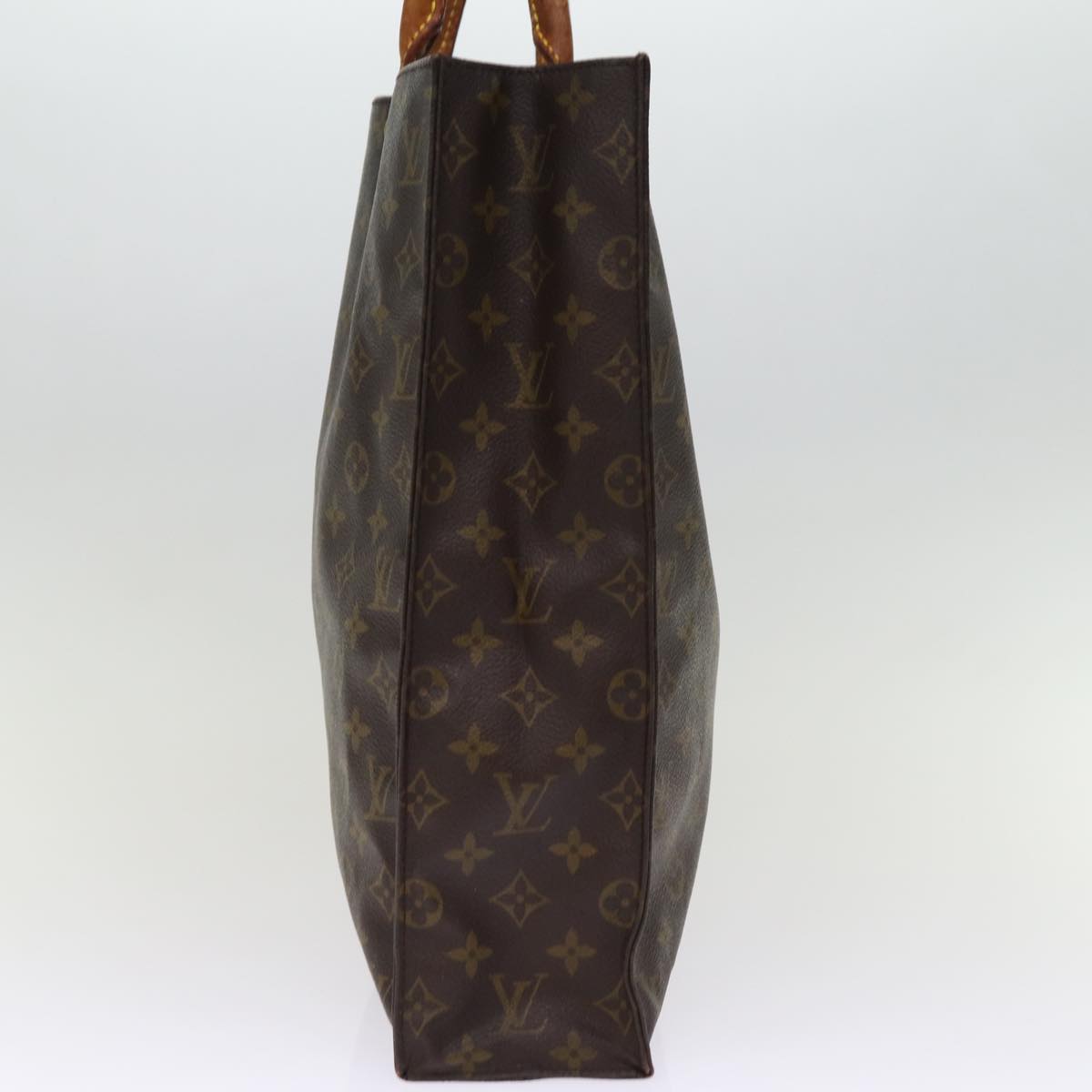 LOUIS VUITTON Monogram Sac Plat Hand Bag M51140 LV 74673