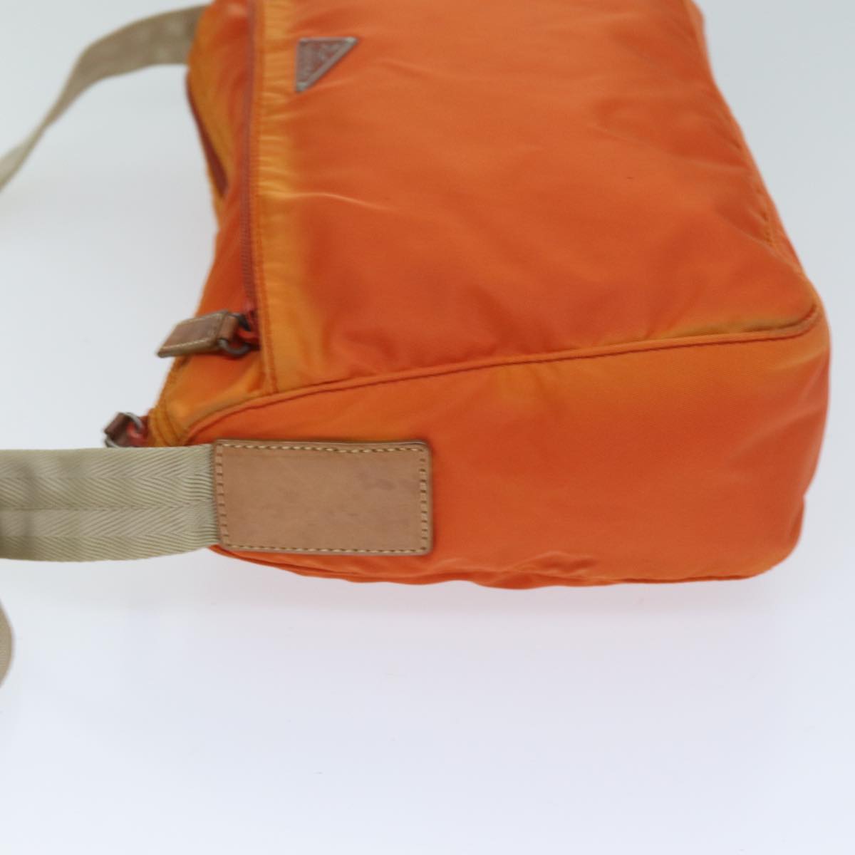 PRADA Shoulder Bag Nylon Orange 74735