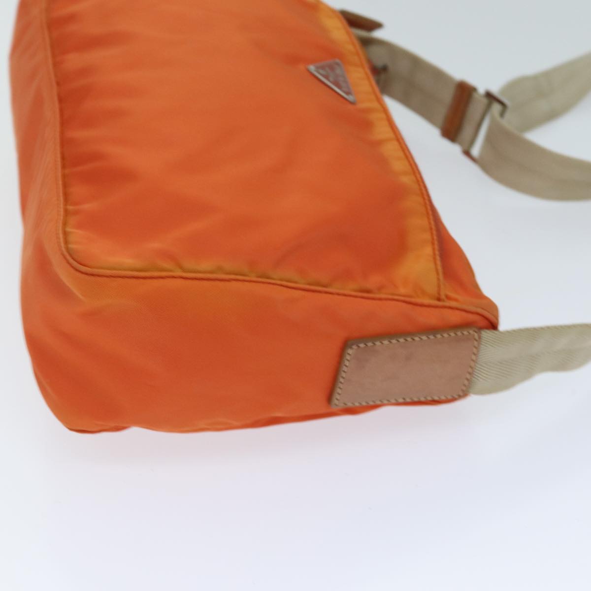 PRADA Shoulder Bag Nylon Orange 74735
