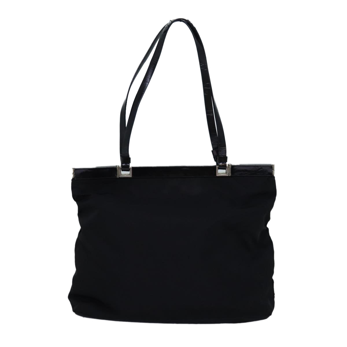 PRADA Hand Bag Nylon Black 74736
