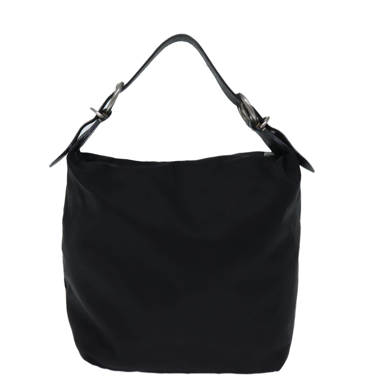 PRADA Hand Bag Nylon Black 74738