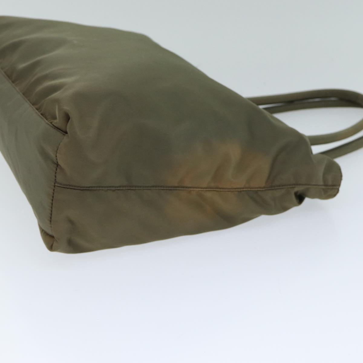 PRADA Hand Bag Nylon Khaki 74857