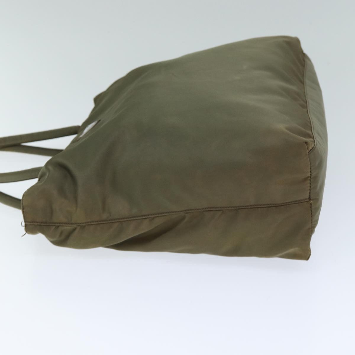 PRADA Hand Bag Nylon Khaki 74857