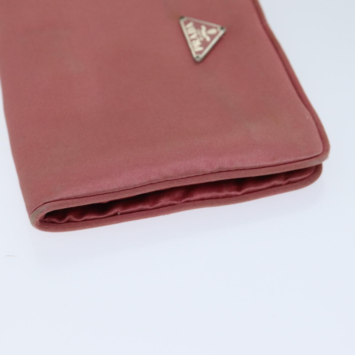 PRADA Pouch Satin Pink 74898