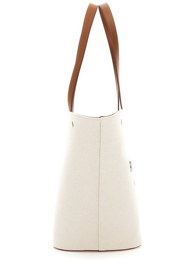 Saint Laurent Rive Gauche Canvas Tote Bag Beige