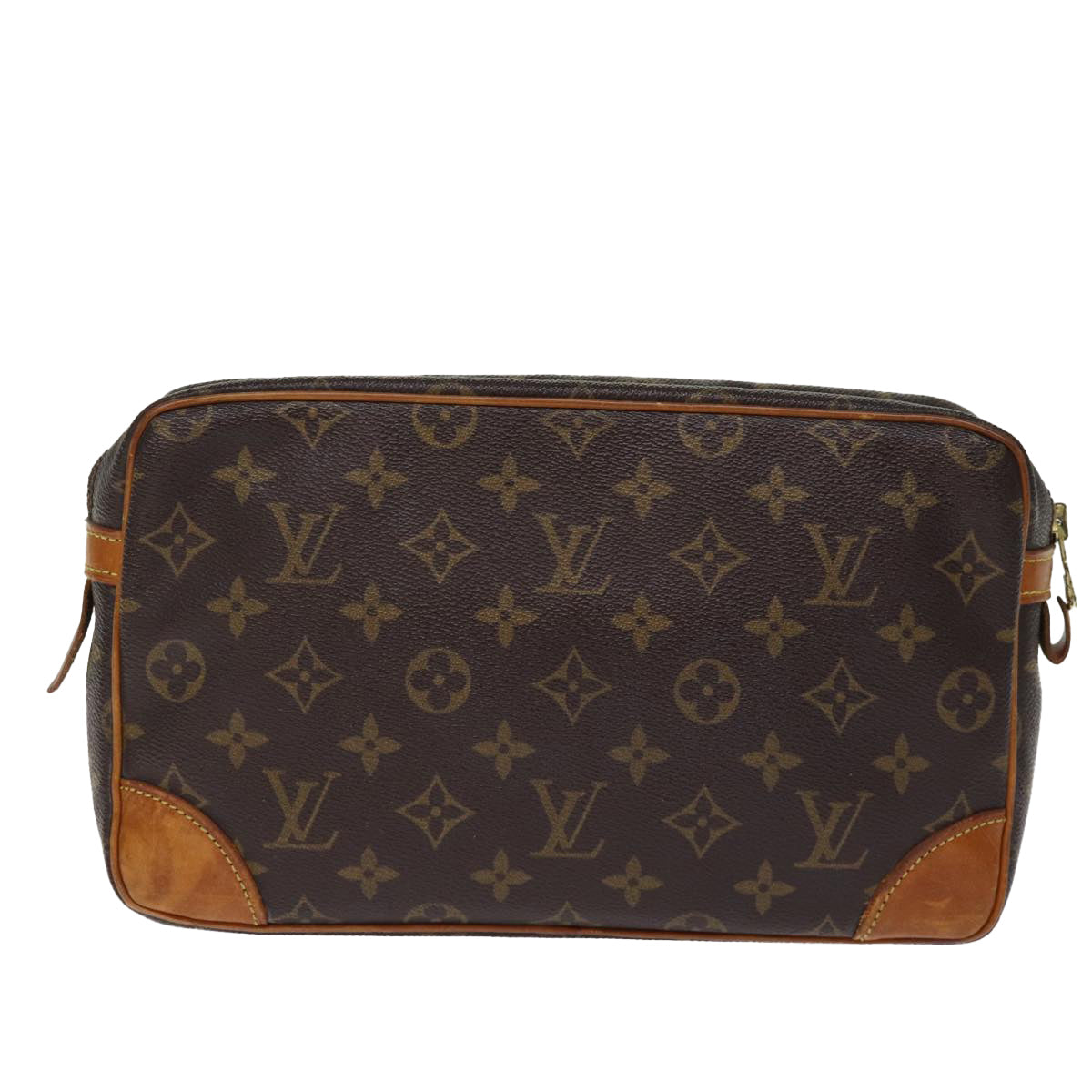 LOUIS VUITTON Monogram Compiegne 28 Clutch Bag M51845 LV 74900