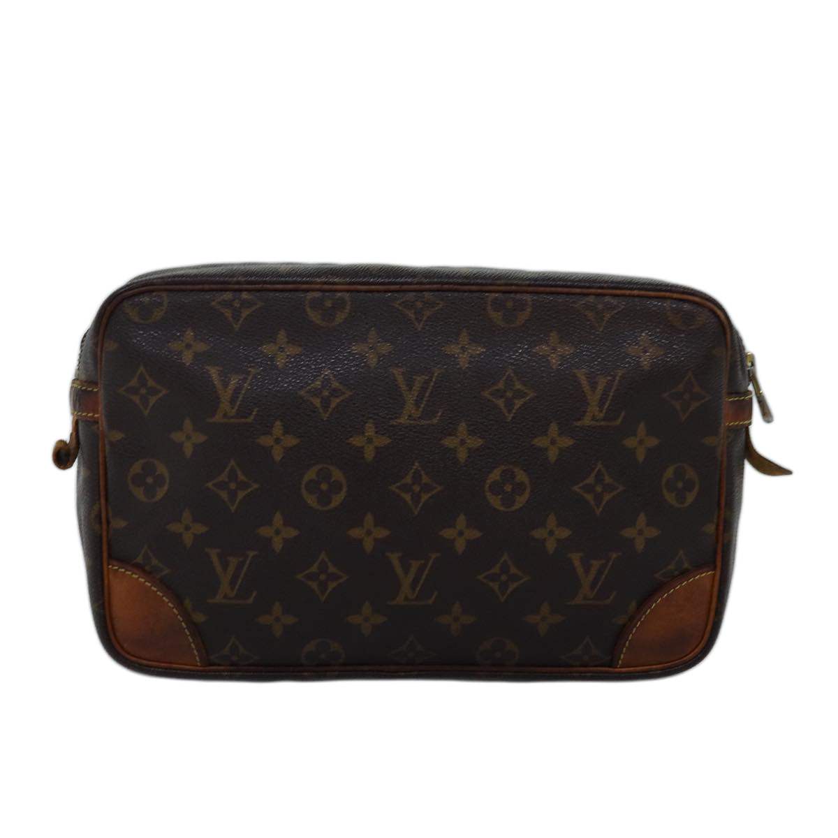 LOUIS VUITTON Monogram Compiegne 28 Clutch Bag M51845 LV 74902