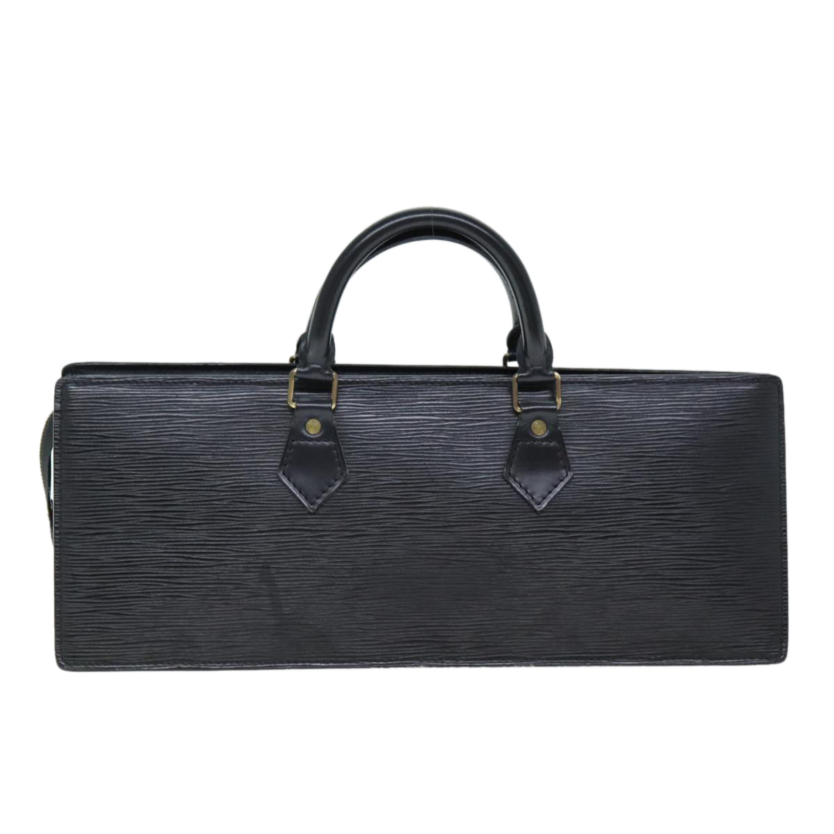 LOUIS VUITTON Epi Sac Triangle Hand Bag Black M52092 LV 74953
