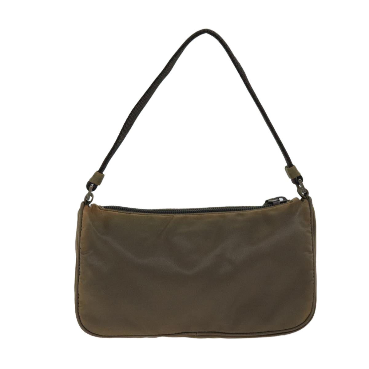 PRADA Accessory Pouch Nylon Brown 74961