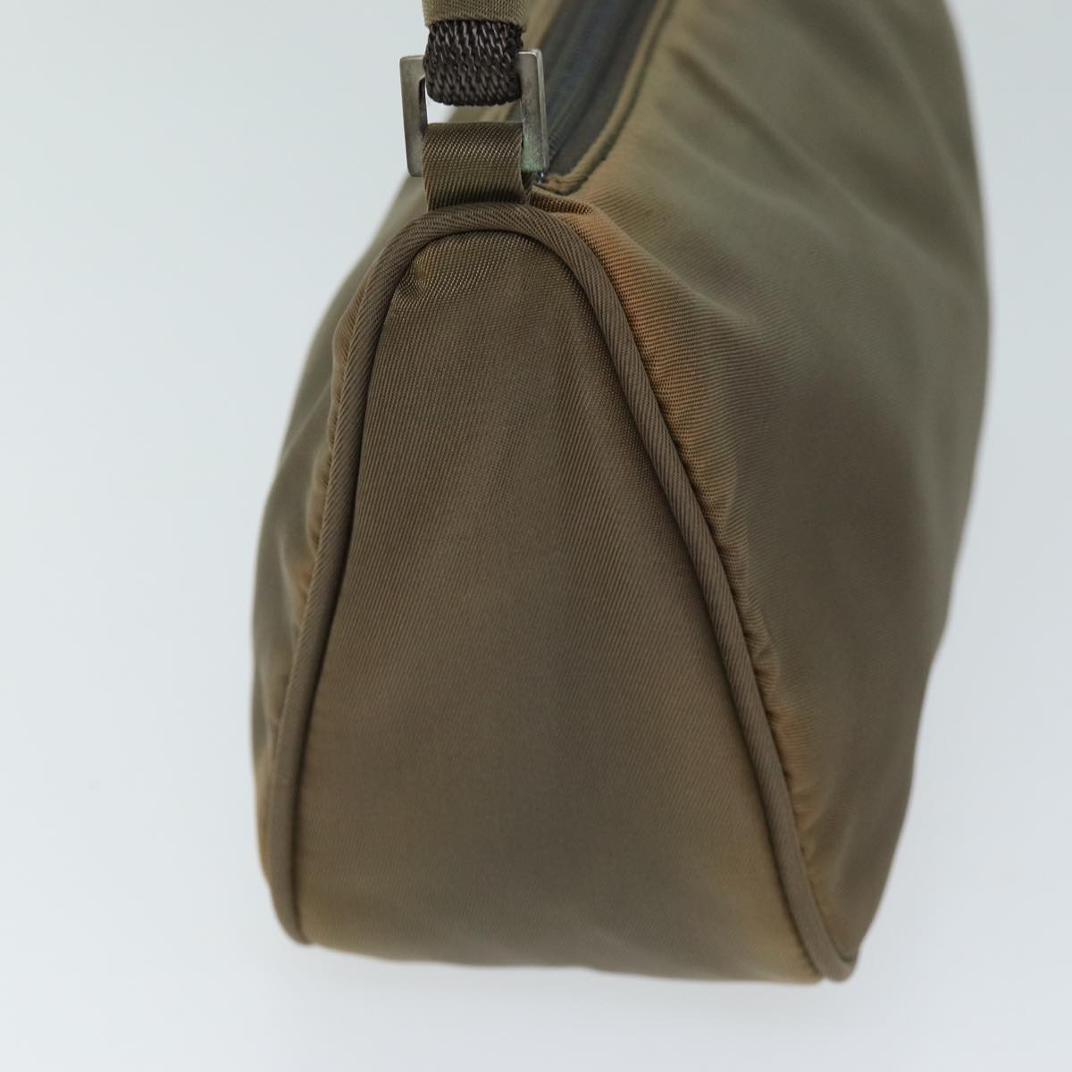 PRADA Accessory Pouch Nylon Brown 74961