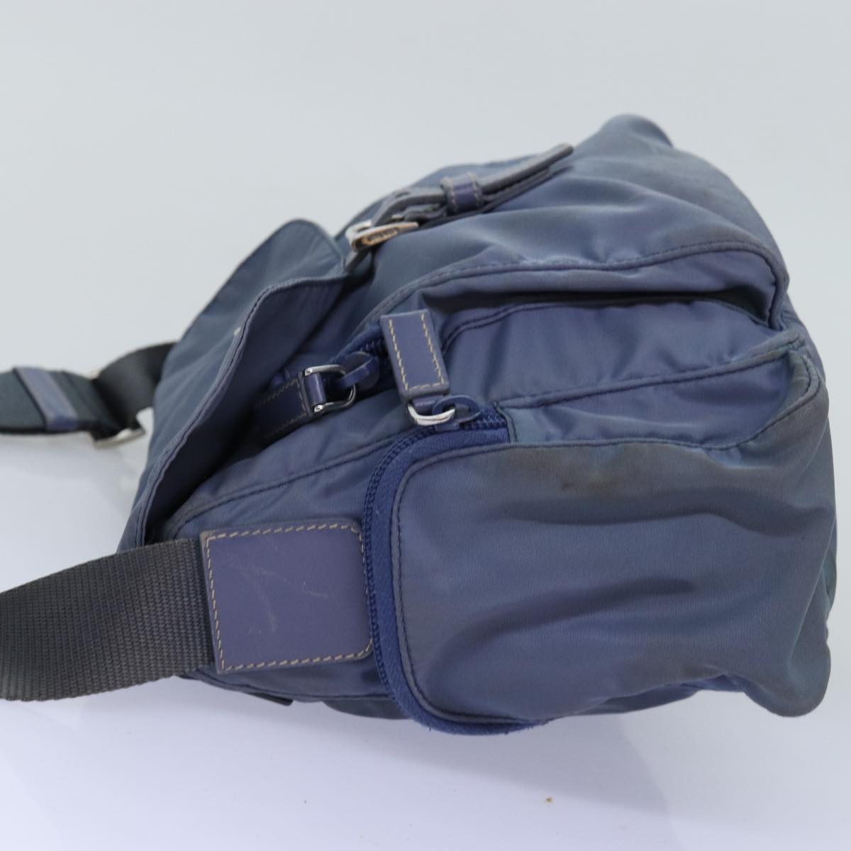 PRADA Shoulder Bag Nylon Blue 74963