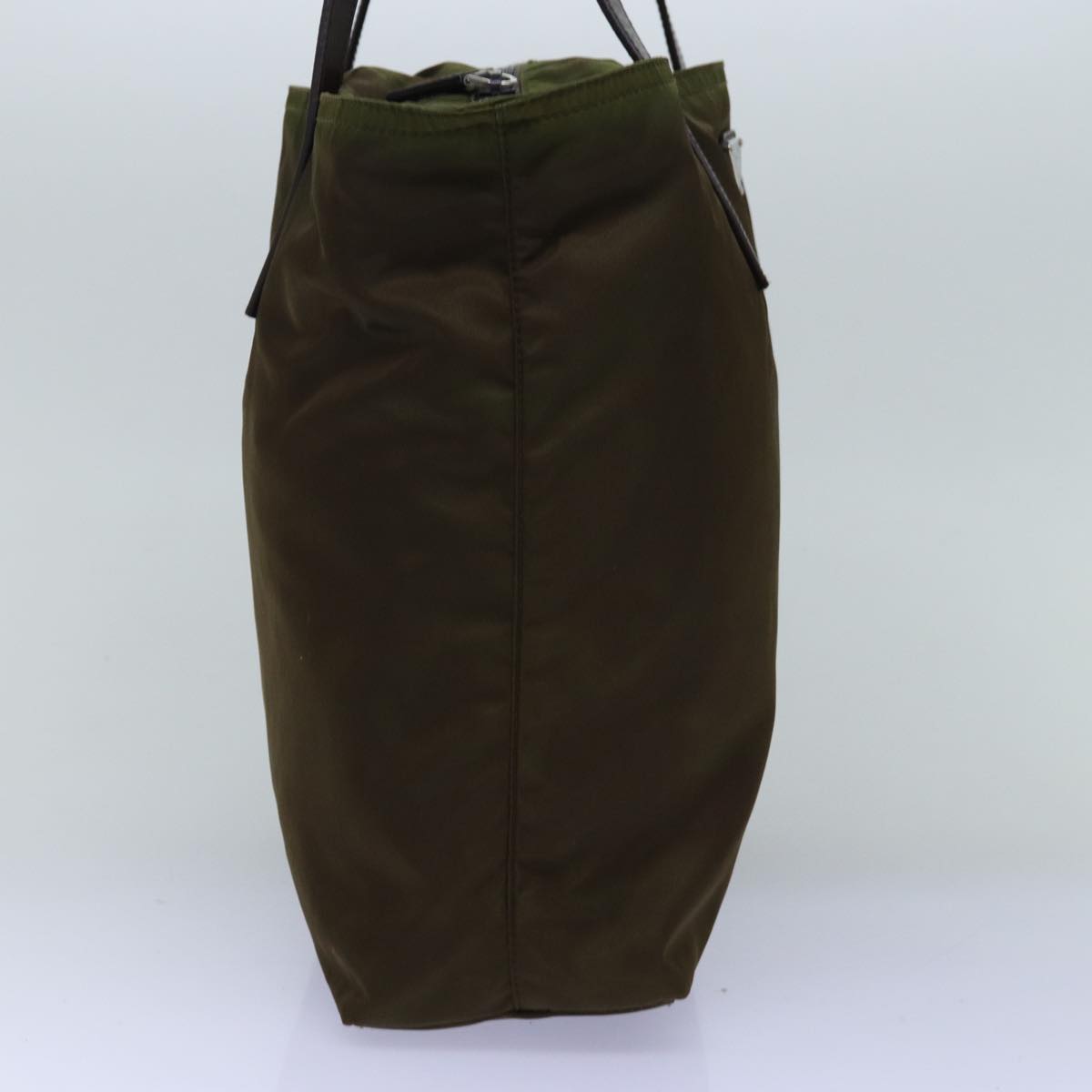 PRADA Tote Bag Nylon Khaki 74971