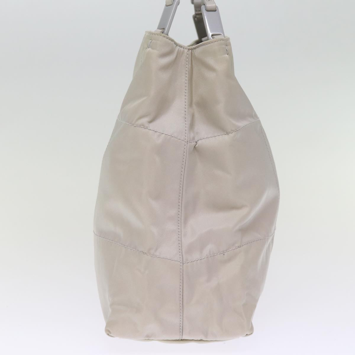PRADA Chain Shoulder Bag Nylon Gray 74973