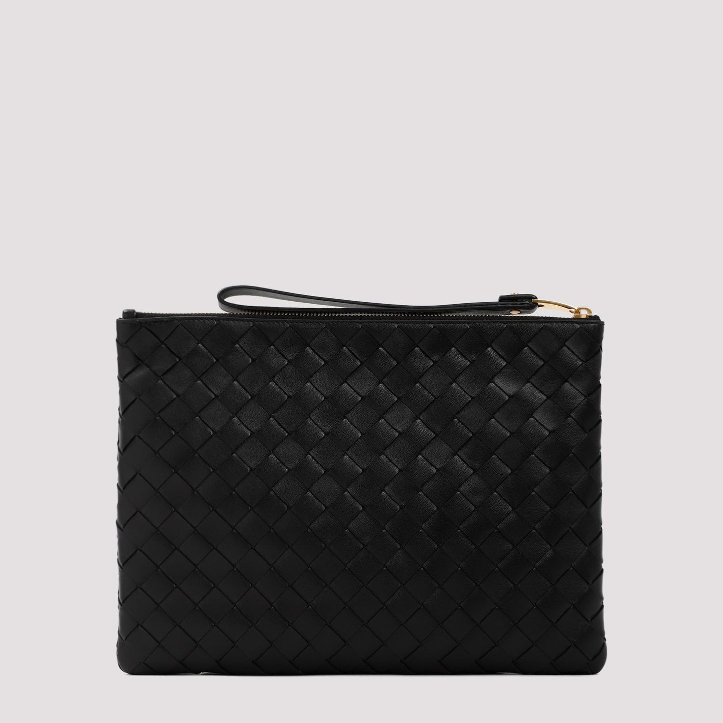 BOTTEGA VENETA Leather Flat Pouch Handbag - 30cm x 22cm