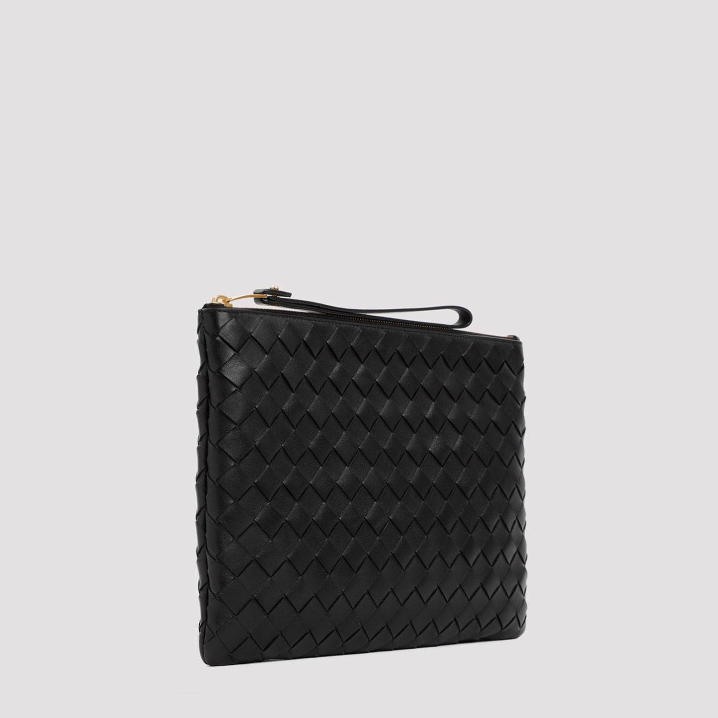 BOTTEGA VENETA Leather Flat Pouch Handbag - 30cm x 22cm
