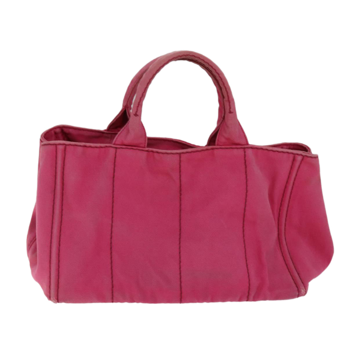 PRADA Canapa MM Hand Bag Canvas Pink 74994