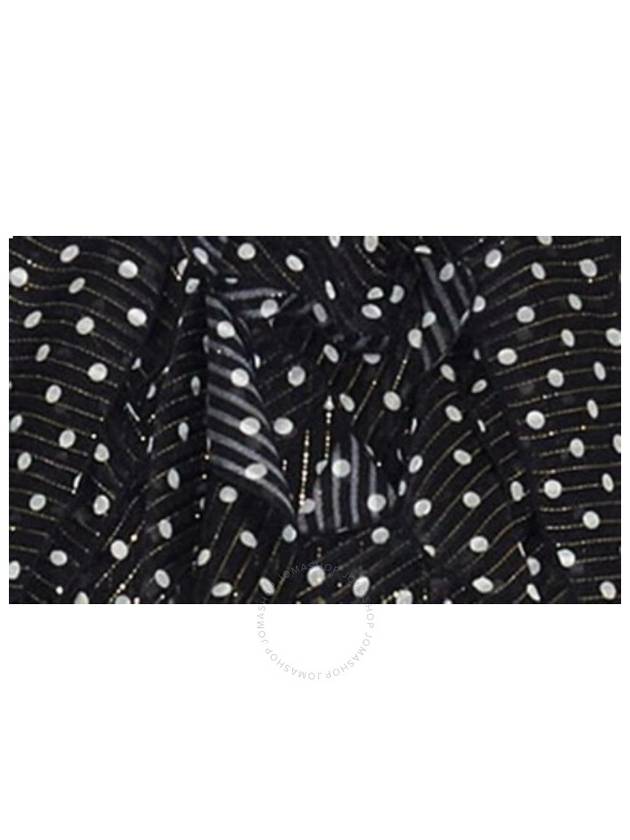 Burberry Burberry Silk Ruffled Polka Dot Dress Brand Size 8 US Size 6