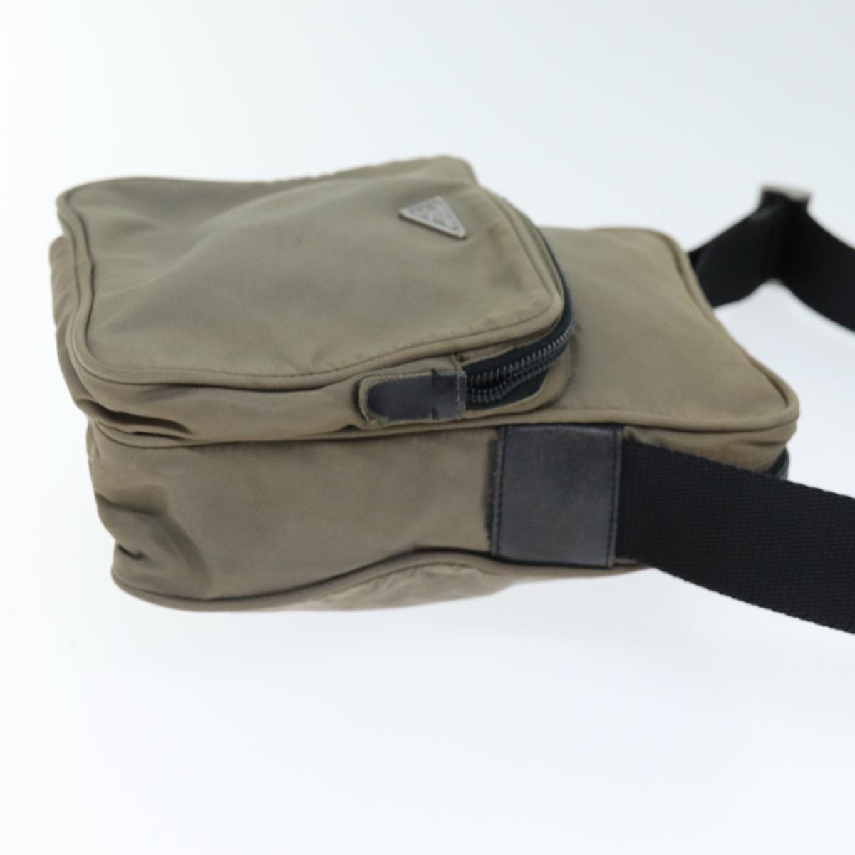 PRADA Shoulder Bag Nylon Beige 75014