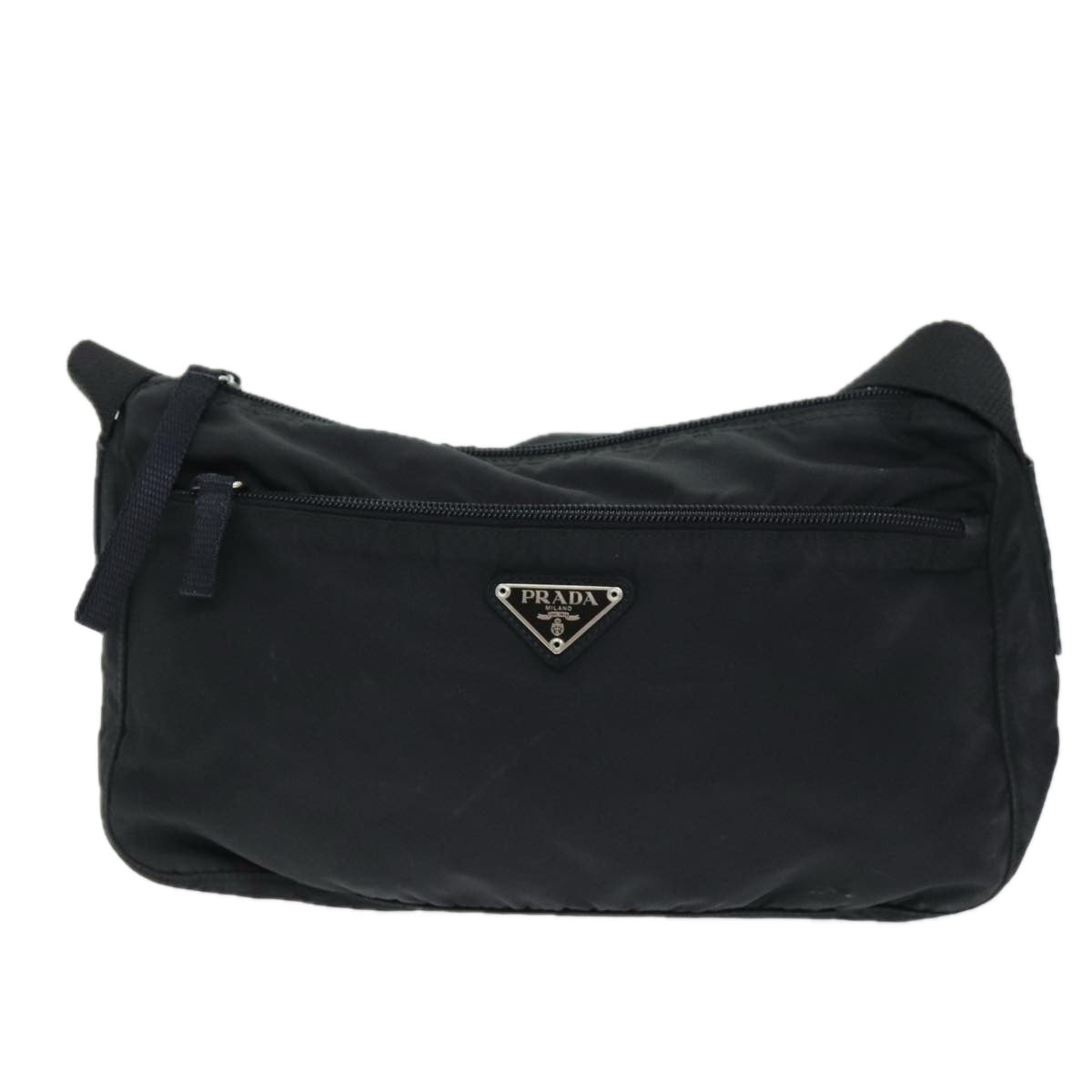 PRADA Shoulder Bag Nylon Black 75015
