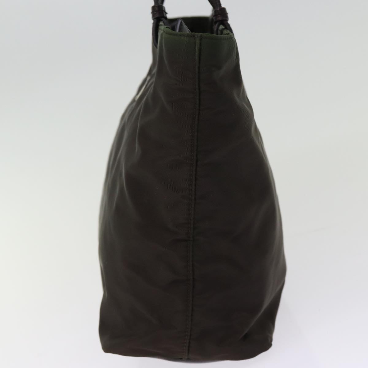 PRADA Tote Bag Nylon Khaki 75017