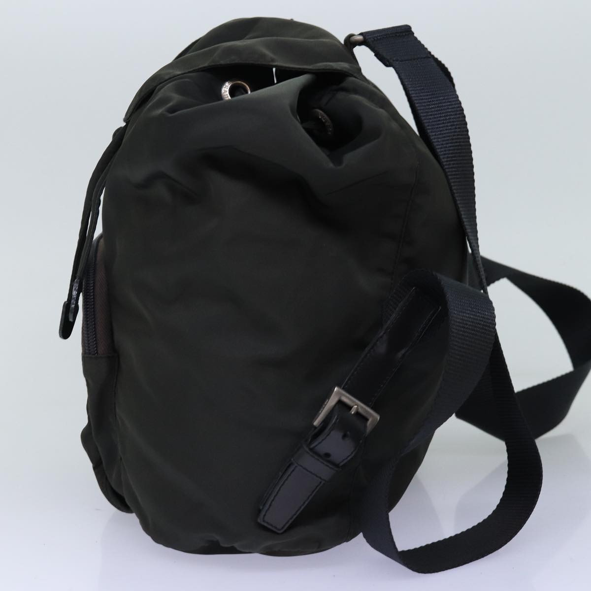 PRADA Backpack Nylon Khaki 75018