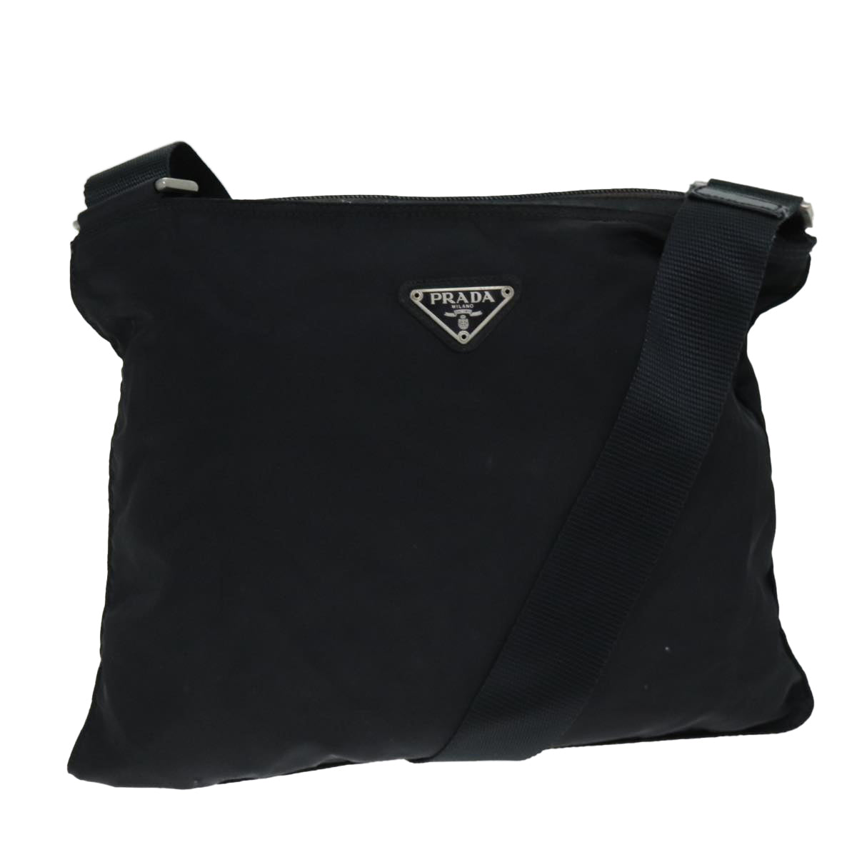 PRADA Shoulder Bag Nylon Black 75019