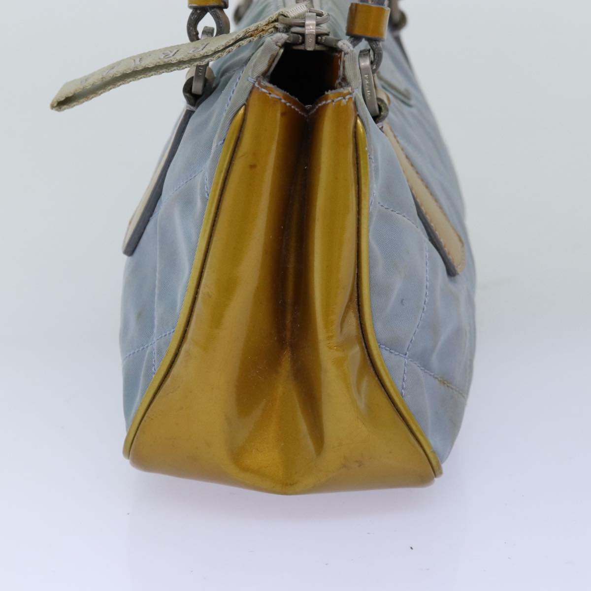 PRADA Shoulder Bag Nylon Light Blue 75049