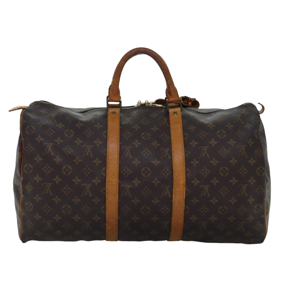 LOUIS VUITTON Monogram Keepall 50 Boston Bag M41426 LV 75089