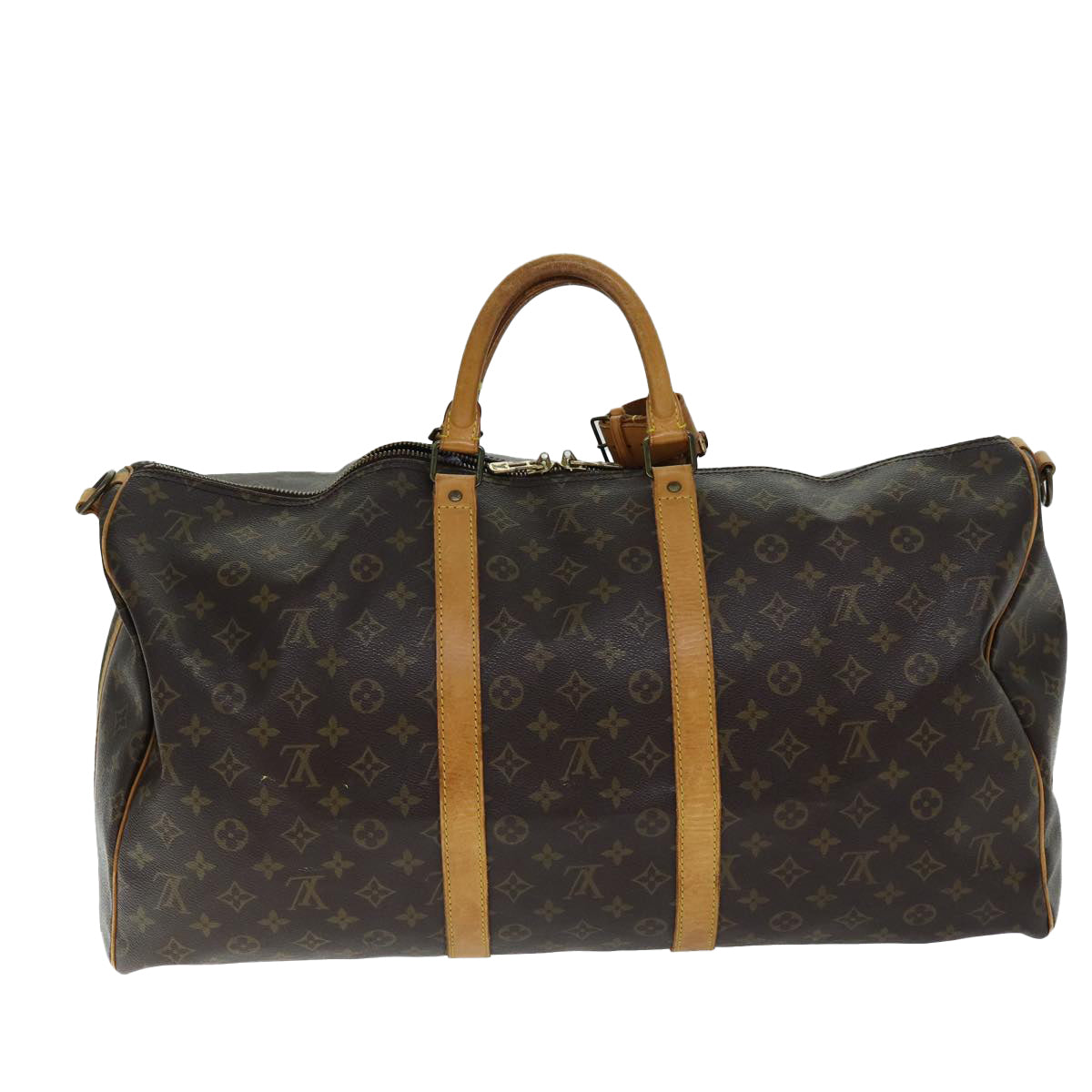 LOUIS VUITTON Monogram Keepall Bandouliere 55 Boston Bag M41414 LV 75092