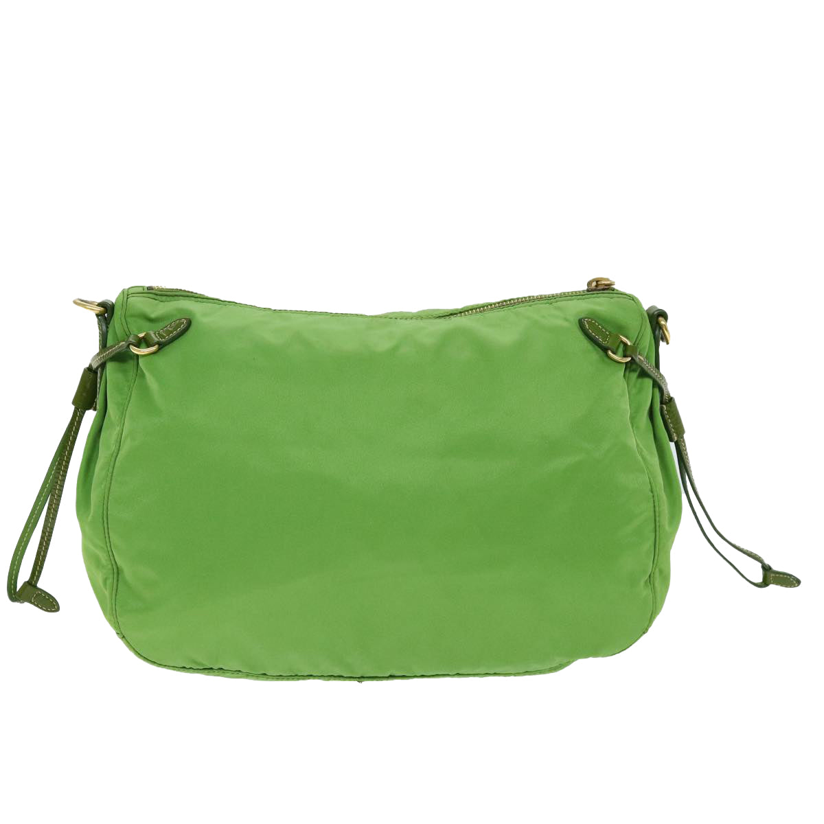 PRADA Shoulder Bag Nylon Green 75120