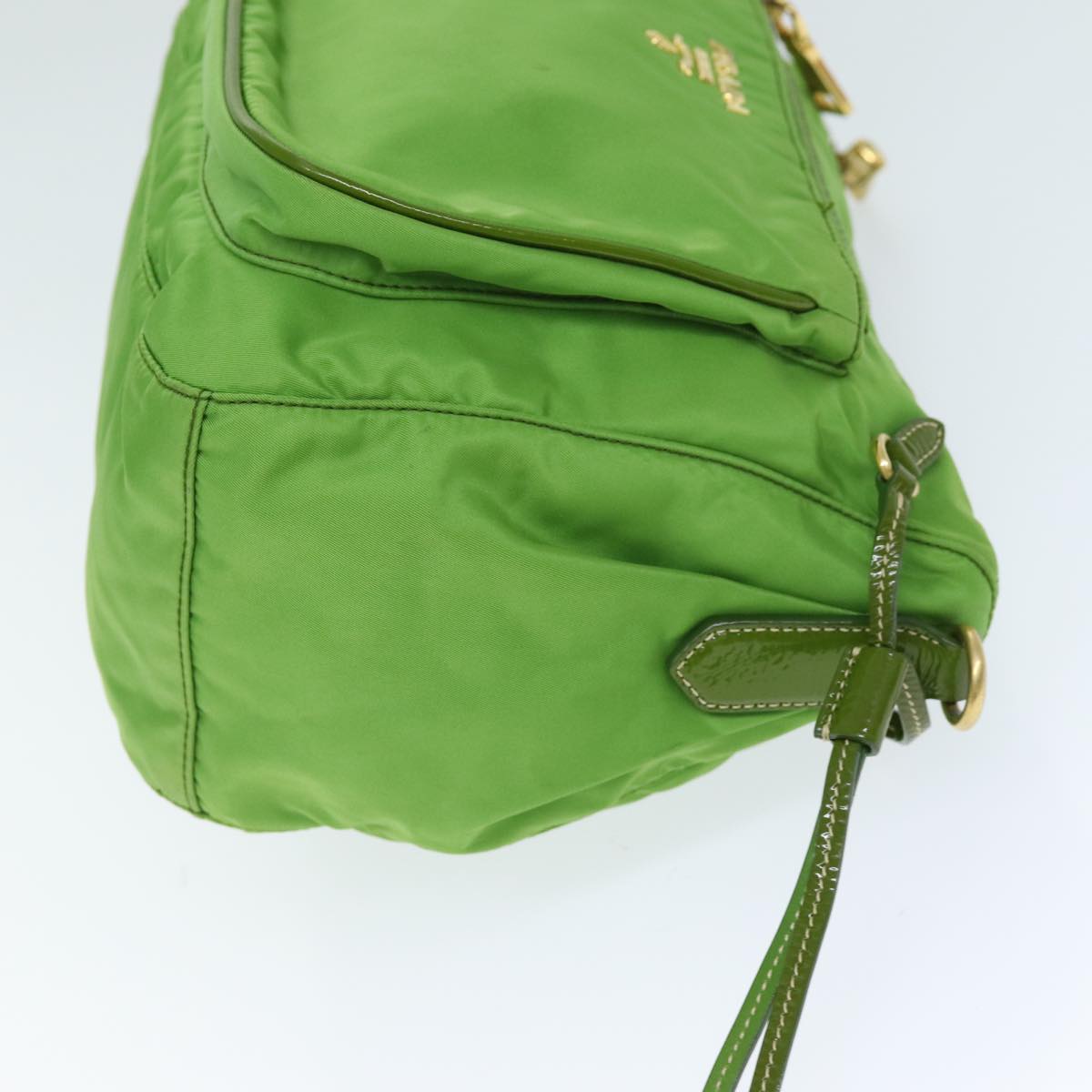 PRADA Shoulder Bag Nylon Green 75120