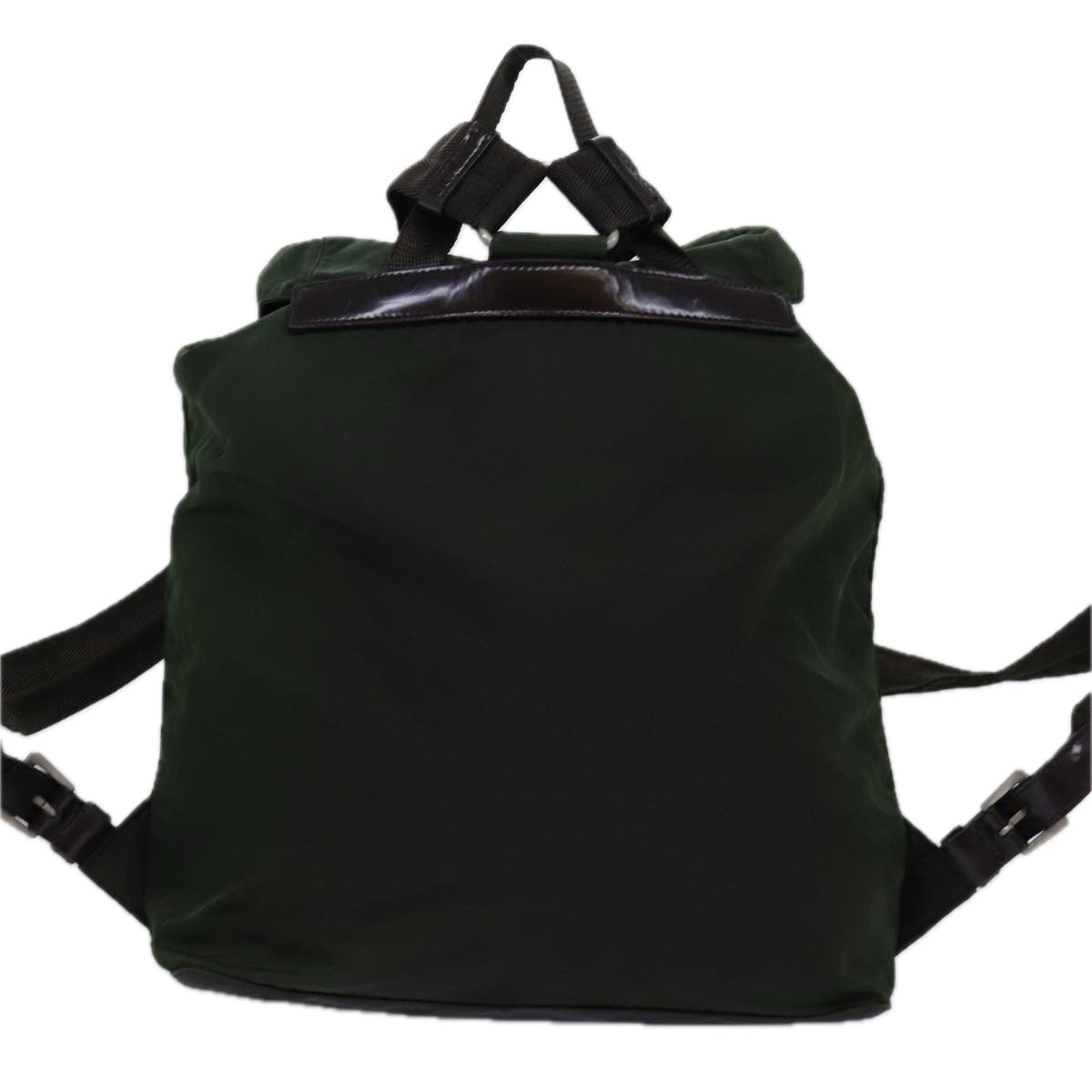 PRADA Backpack Nylon Khaki 75122