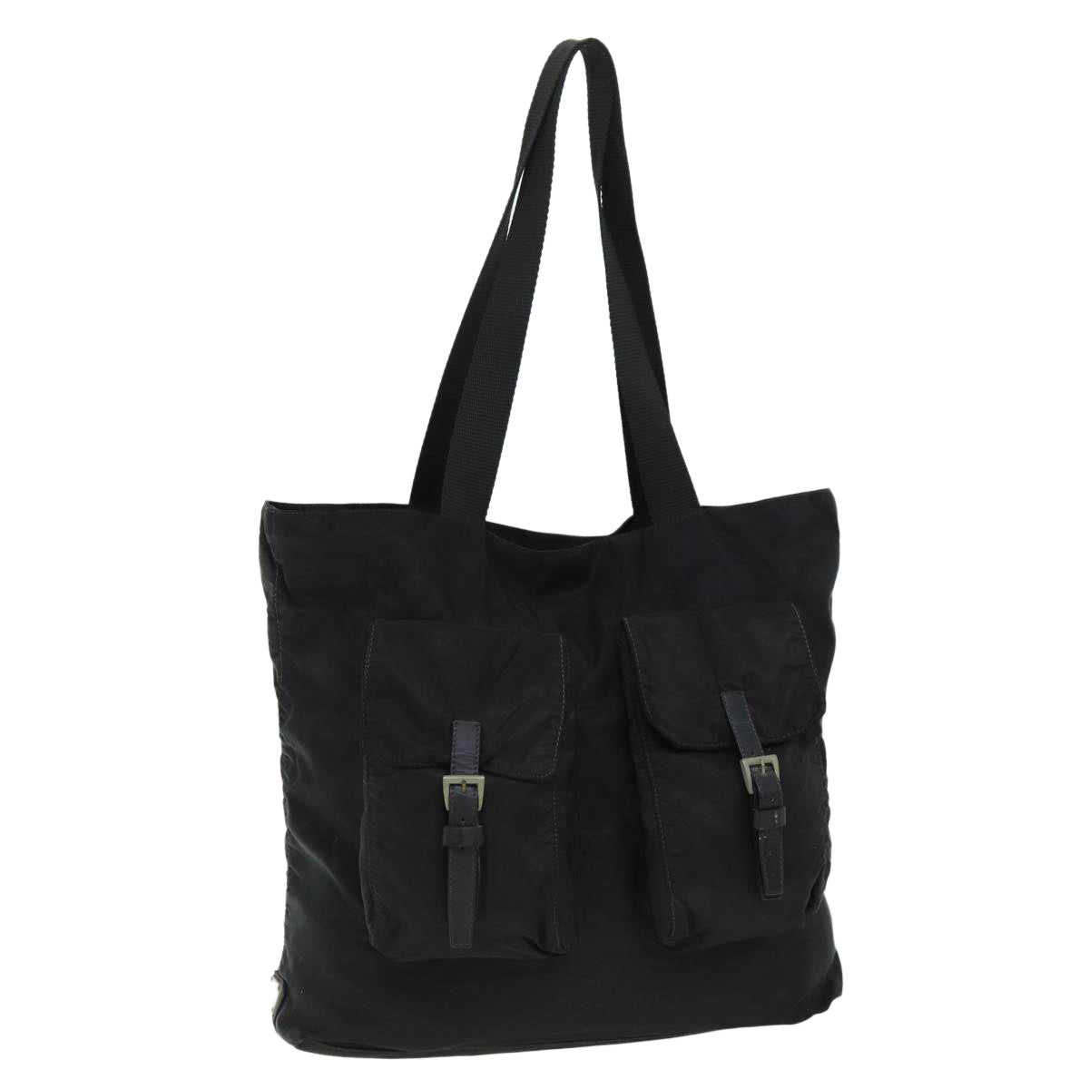PRADA Tote Bag Nylon Black 75129
