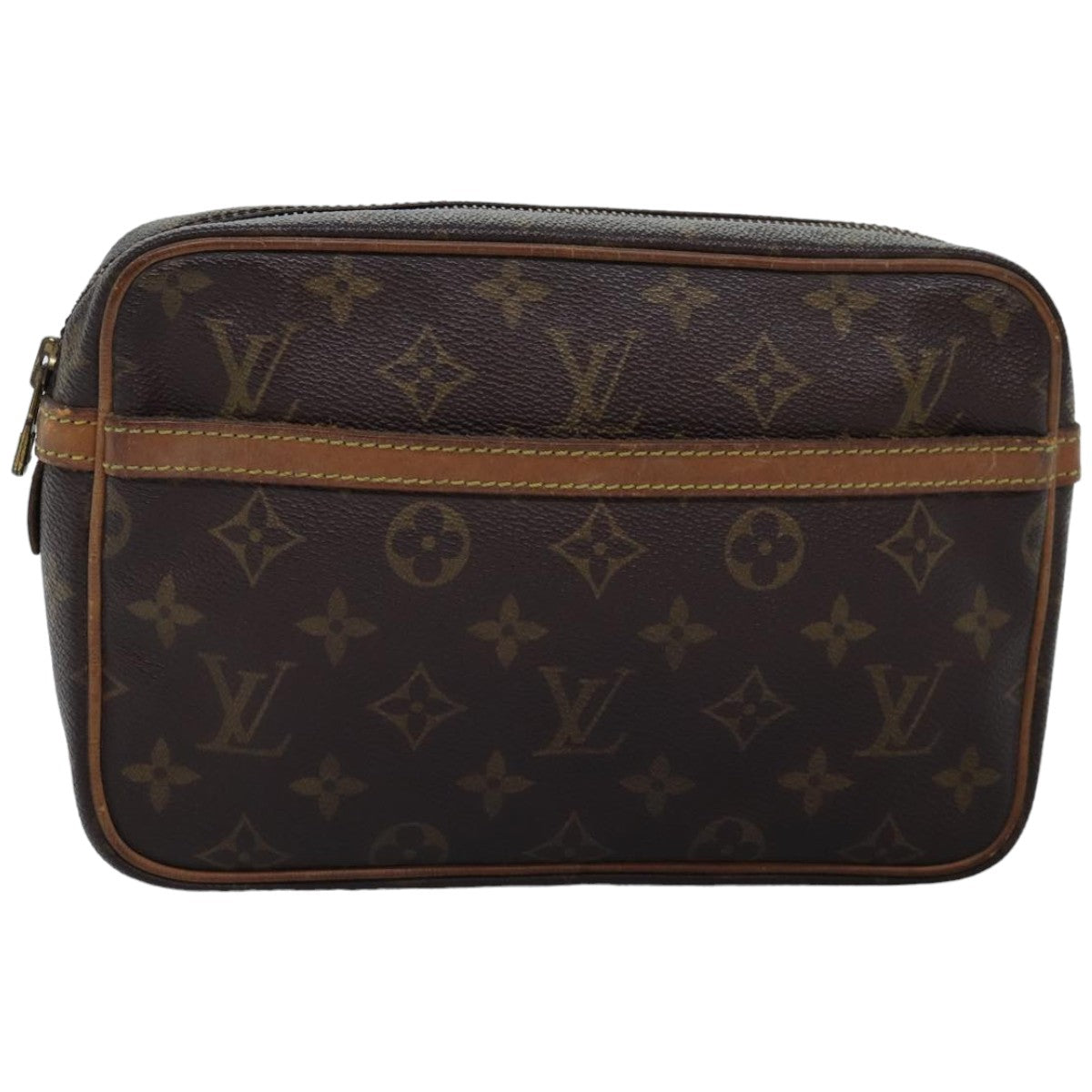 LOUIS VUITTON Monogram Compiegne 23 Clutch Bag M51847 LV 75158