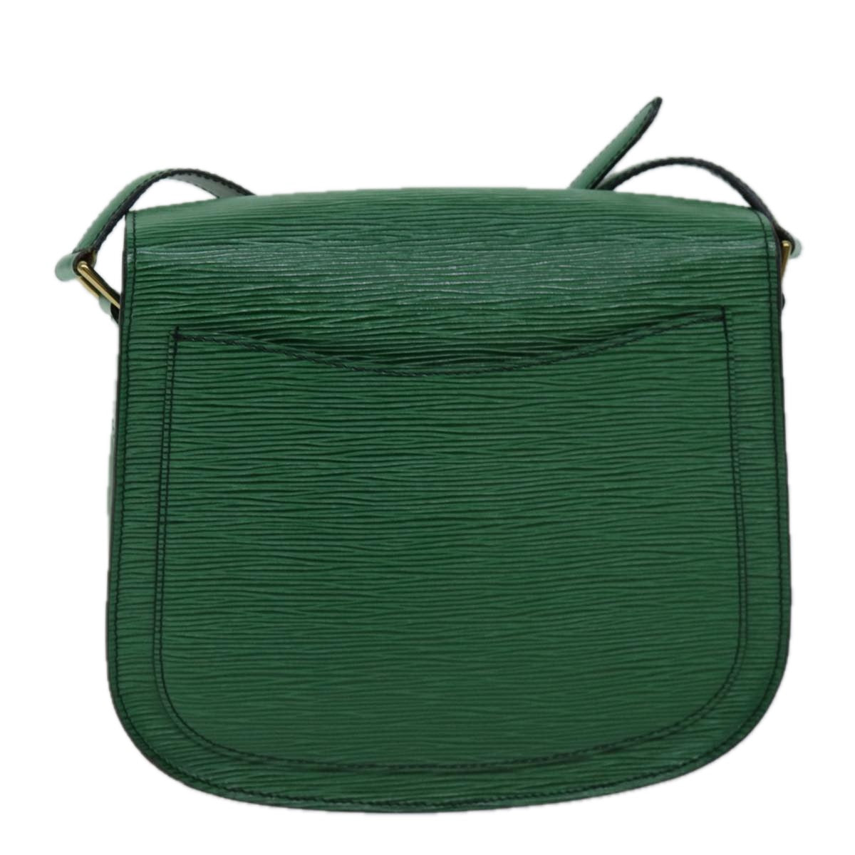 LOUIS VUITTON Epi Saint Cloud GM Shoulder Bag Green M52194 LV 75168