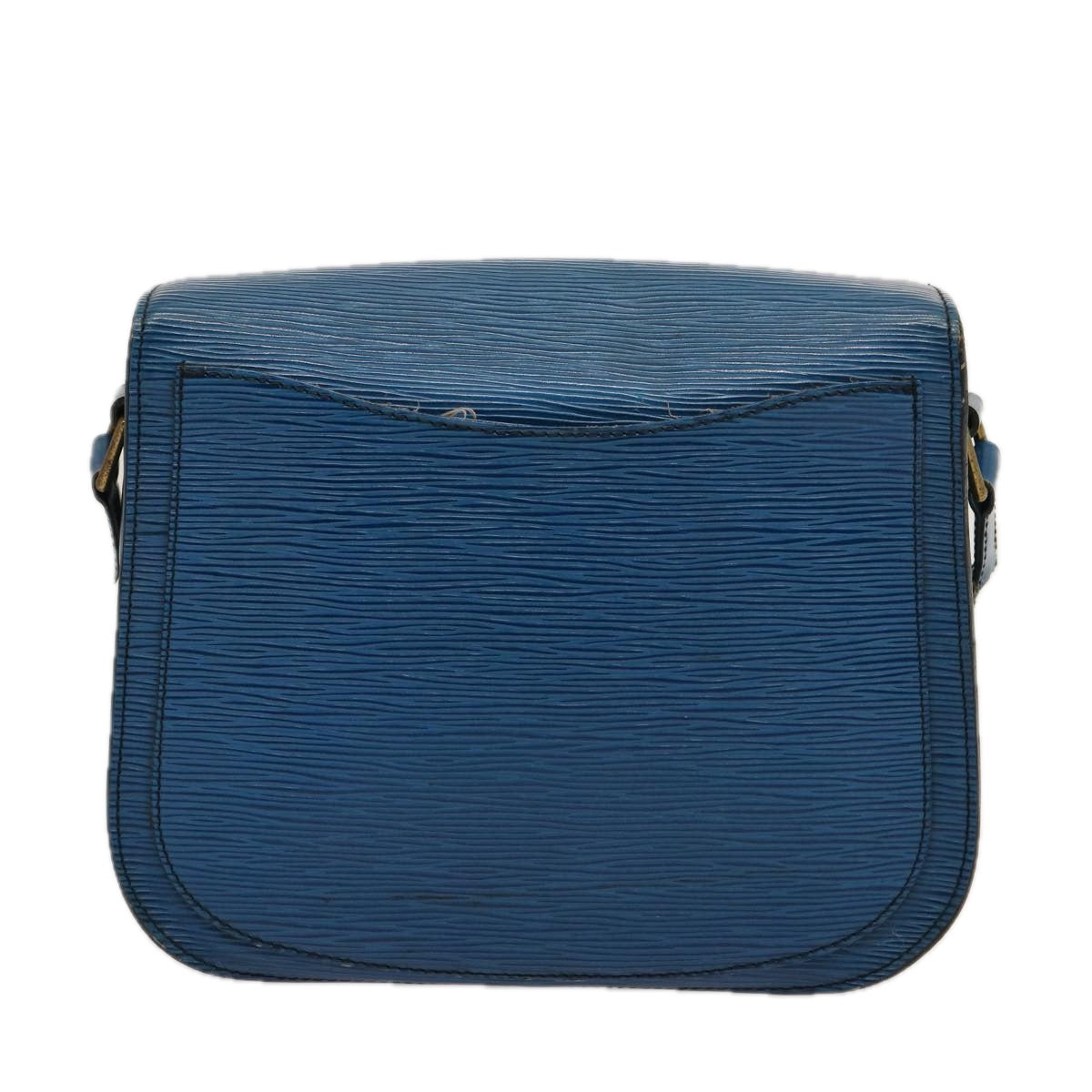 LOUIS VUITTON Epi Saint Cloud GM Shoulder Bag Toledo Blue M52195 LV 75169