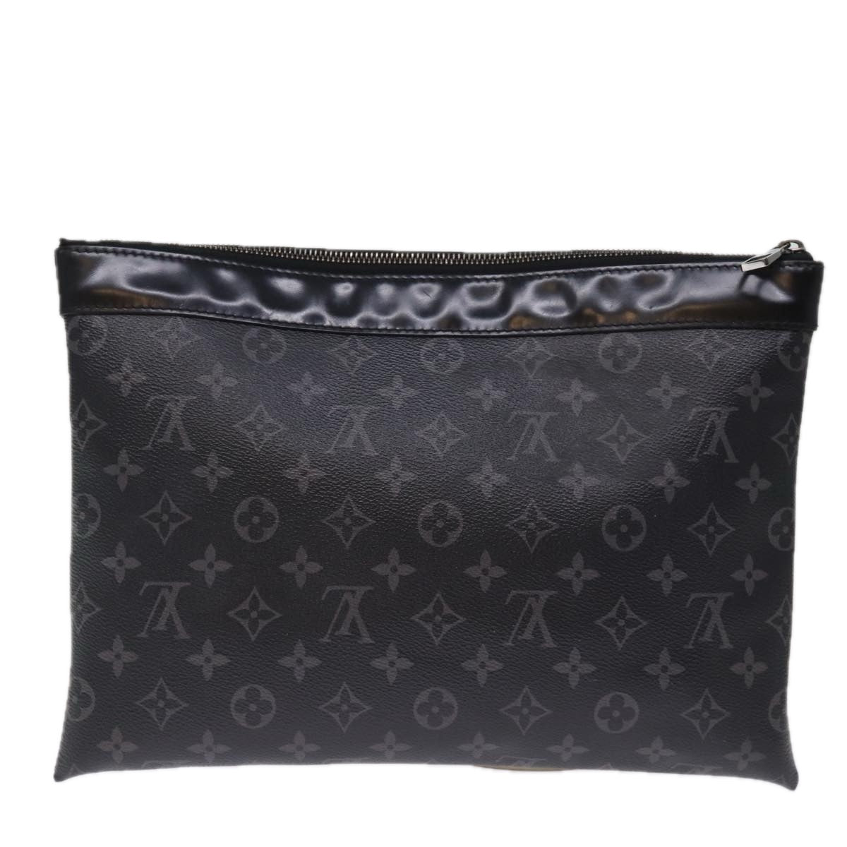 LOUIS VUITTON Monogram Eclipse Pochette Discovery Clutch Bag M62291 75173