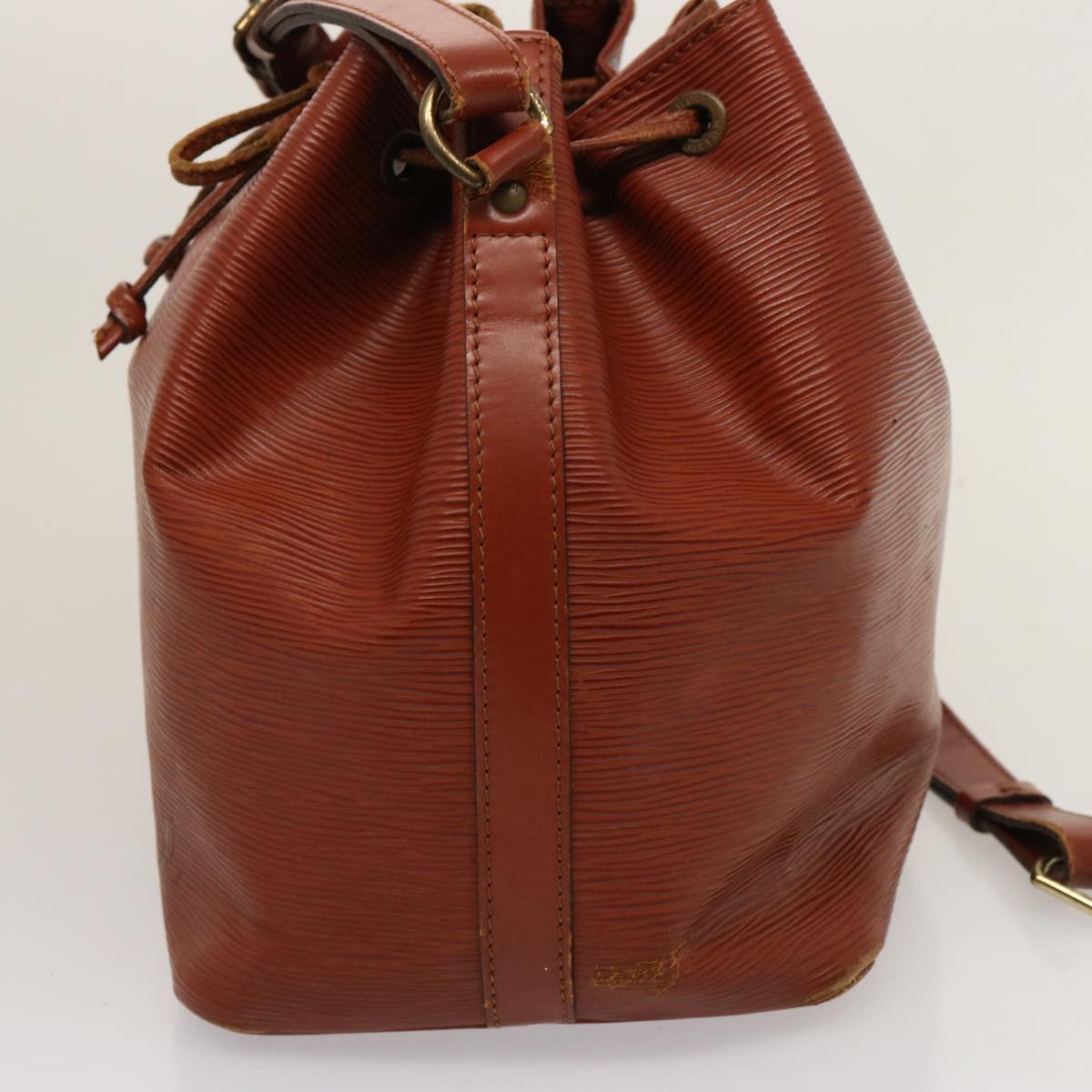 LOUIS VUITTON Epi Petit Noe Shoulder Bag Brown M44103 LV 75183