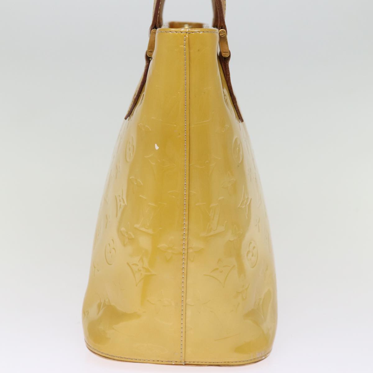LOUIS VUITTON Monogram Vernis Houston Hand Bag Beige M91004 LV 75190