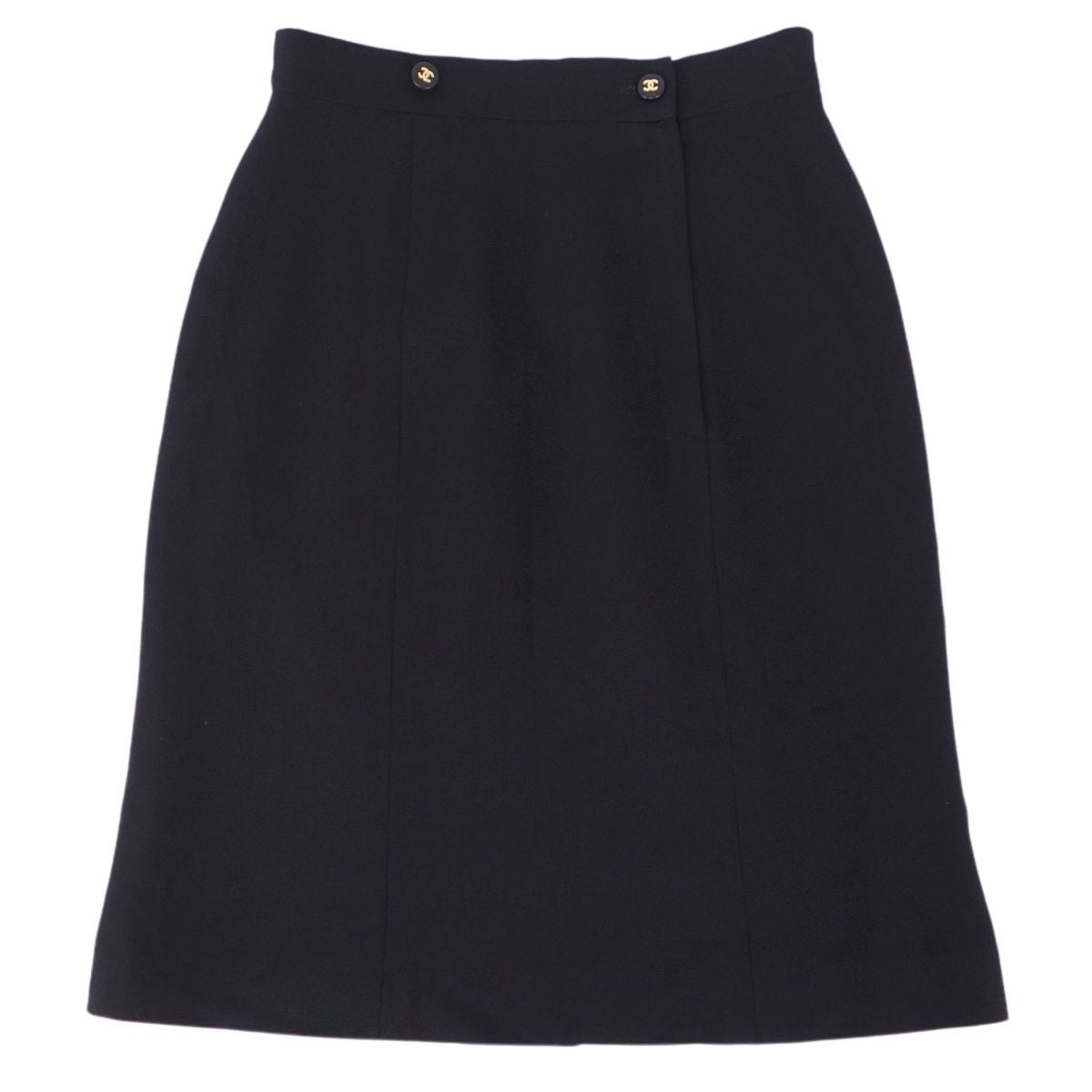 Chanel 97P Knee Coco Landless Bottoms French Made 40 (M Equivalent) Black T-Shirt Lord