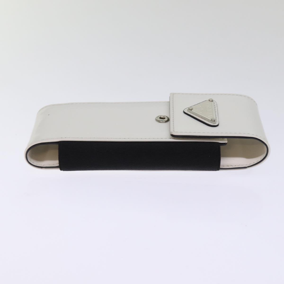 PRADA Cell Phone Case Patent leather White 75214