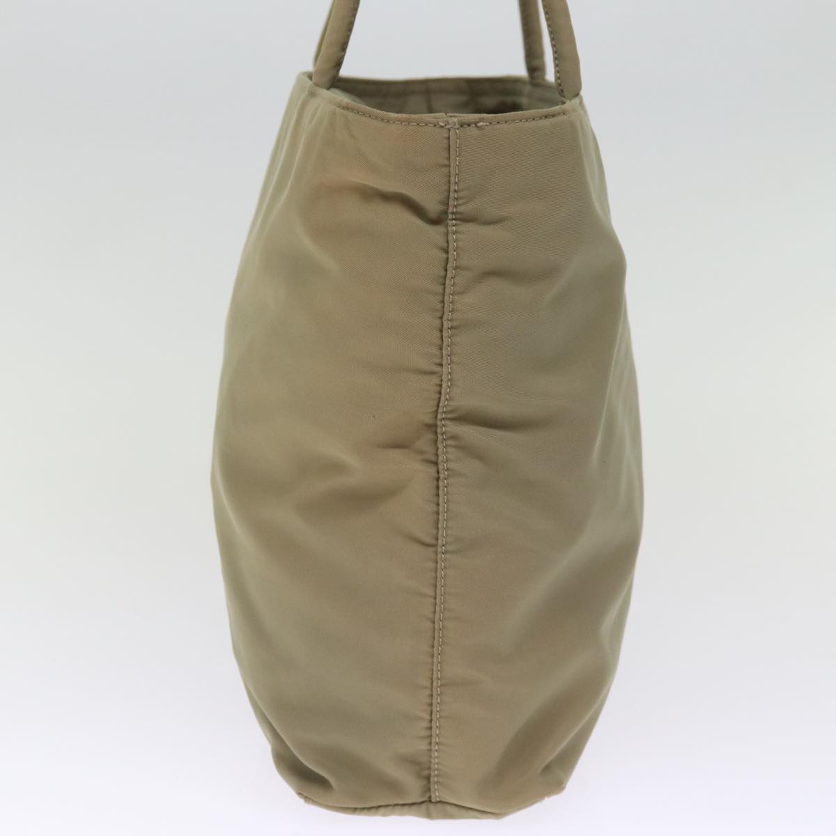 PRADA Tote Bag Nylon Beige 75228