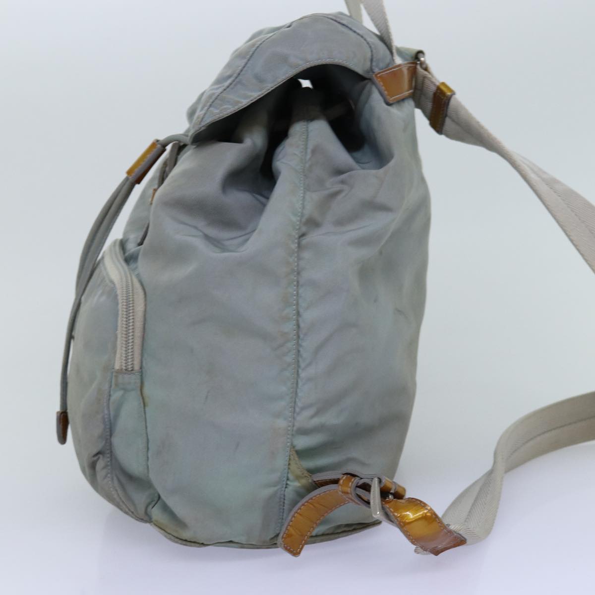 PRADA Backpack Nylon Light Blue 75232